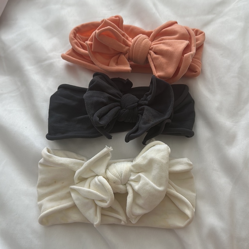 Baby bling bows set